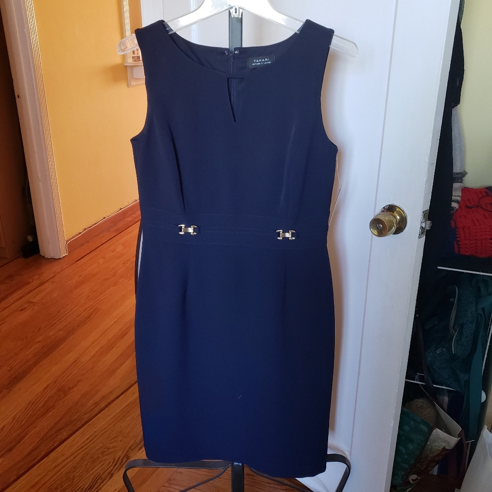 NWT Tahari Navy Dress Size 8